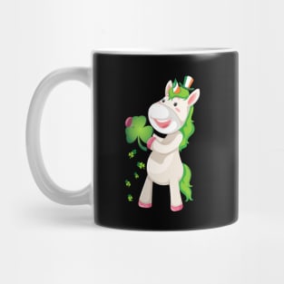 St Patricks Day Girls Dabbing Unicorn Leprechaun Lepricorn Mug